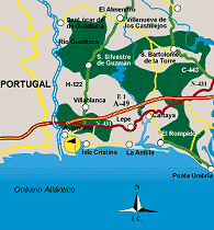 Isla Canela Old Course Travel Map