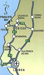 Praia D'El Rey Golf Course Travel Map