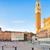 Siena Piazza del Campo, where the famous horse race 'Palio' takes place twice a year