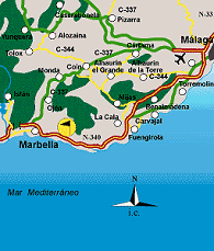 Rio Real Marbella Golf and Wellness Resort Travel Map